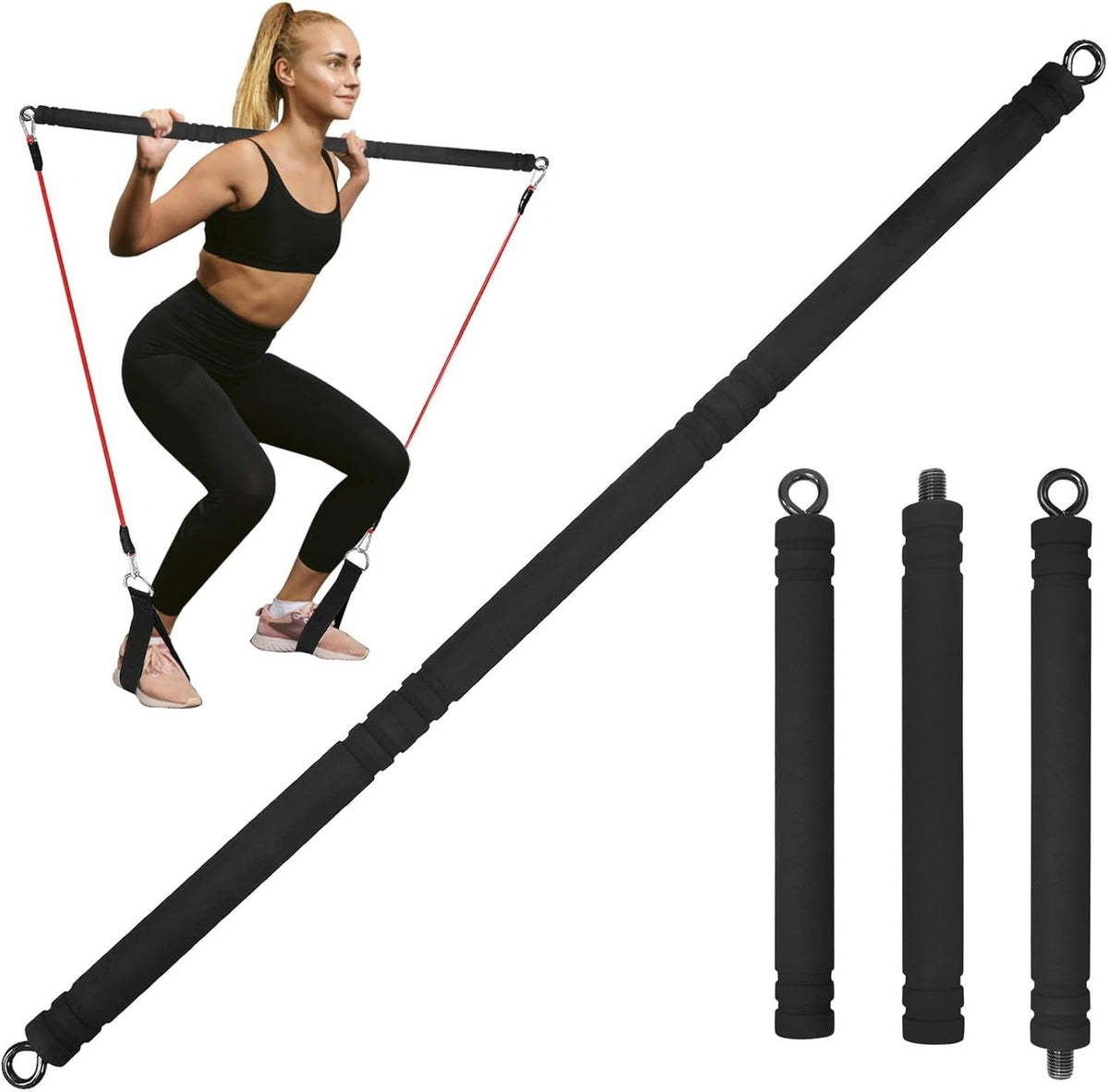 Barre de Pilates et Musculation multi-fonctions